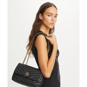 Tory Burch Kira Chevron Small Convertible Shoulder Chain Bag Crossbody